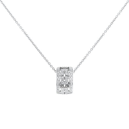 [Dawnora Jewelry]PARENTESI NECKLACE SILVER DIAMOND