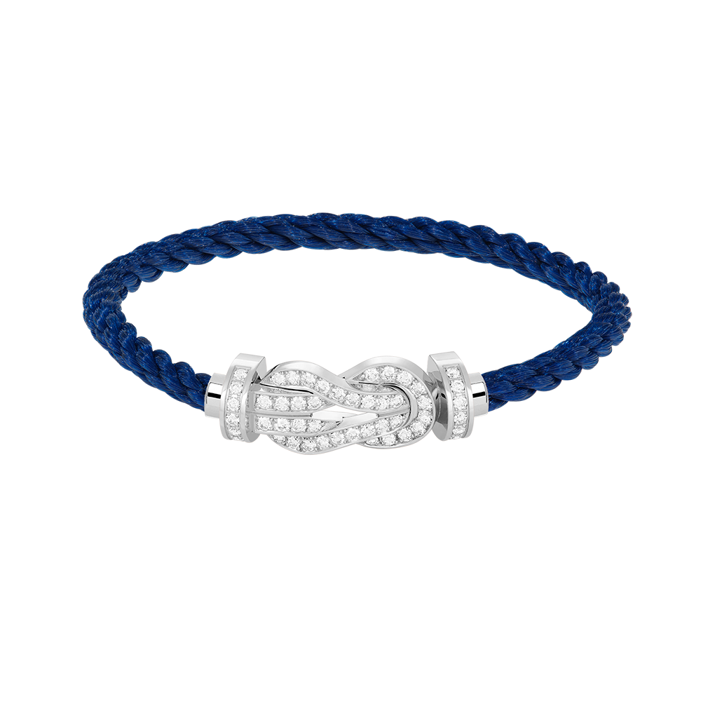[Dawnora Jewelry]CHANCE LARGE 8 FIGURE BUCKLE FULL DIAMOND BRACELET SILVER