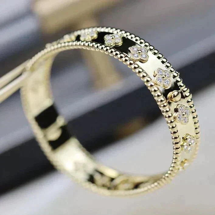 [Dawnora Jewelry]CLOVER BRACELET 8MM DIAMONDS