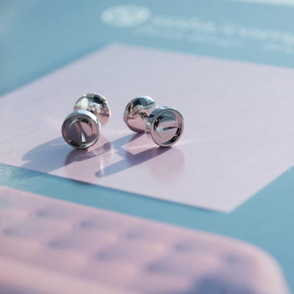 [Dawnora Jewelry]LOVE EARRINGS SILVER 10MM