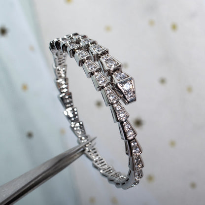 [Dawnora Jewelry]SERPENTI BRACELET 6MM SILVER DIAMOND