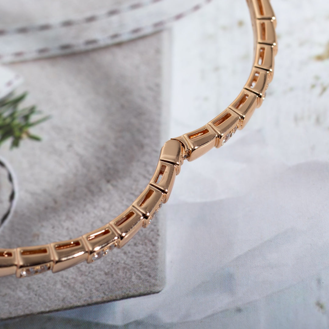 [Dawnora Jewelry]SERPENTI BRACELET PINK GOLD DIAMOND