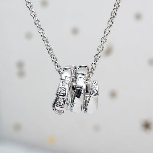 [Dawnora Jewelry]SERPENTI SILVER NECKLACE DIAMOND
