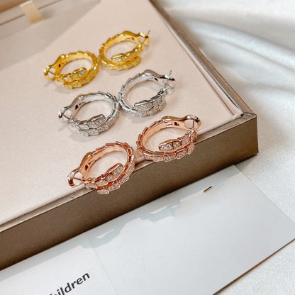 [Dawnora Jewelry]SERPENTI EARRINGS DIAMOND
