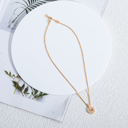 [Dawnora Jewelry]GARI NECKLACE PINK GOLD DIAMOND