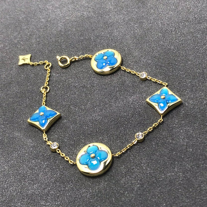 [Dawnora Jewelry]STAR AND SUN TURQUOISE 4 MOTIFS 3 DIAMONDS