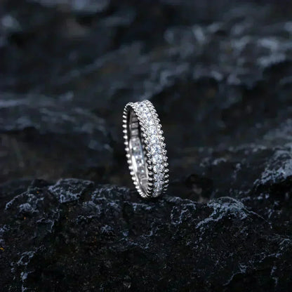 [Dawnora Jewelry]PERLEE DIAMOND SILVER RING