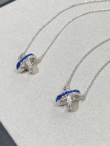 [Dawnora Jewelry]LIENS DIAMOND SILVER NECKLACE