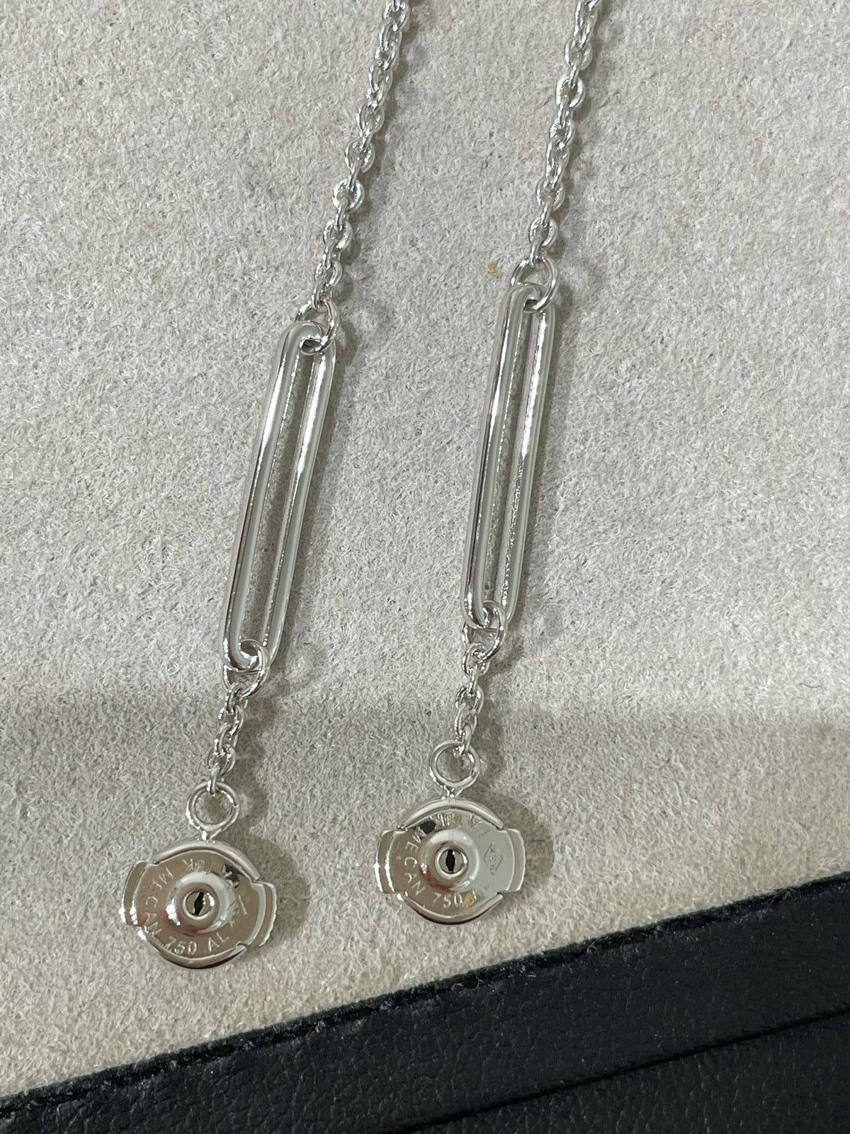[Dawnora Jewelry]CHAINE CHAOS DIAMOND DROP EARRINGS