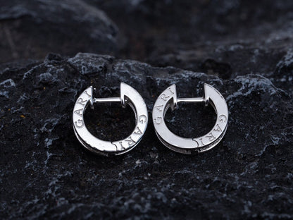 [Dawnora Jewelry]ZERO 1 MINI SILVER DIAMOND EARRINGS