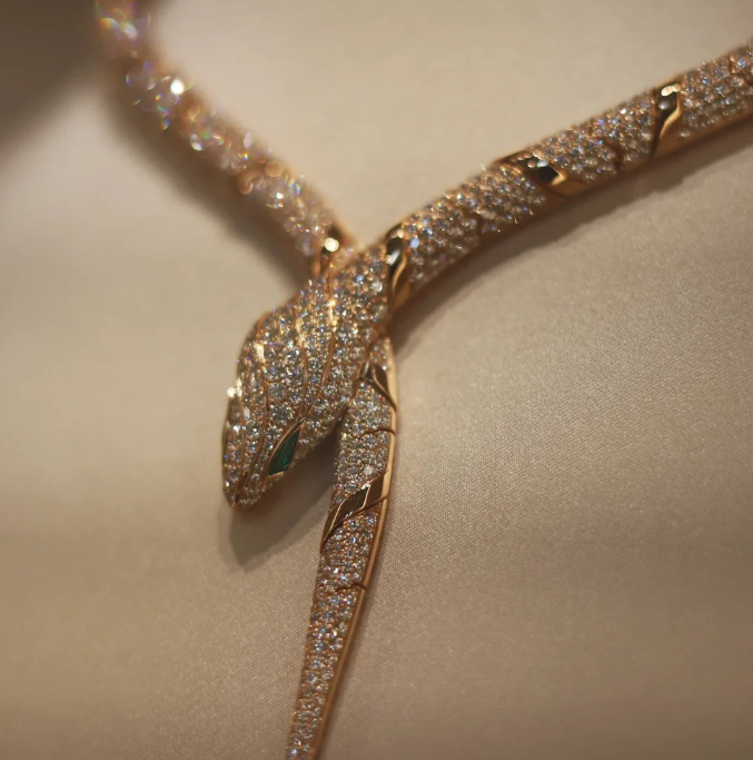 [Dawnora Jewelry]HAUTE COUTURE GOLD SERPENTI NECKLACE