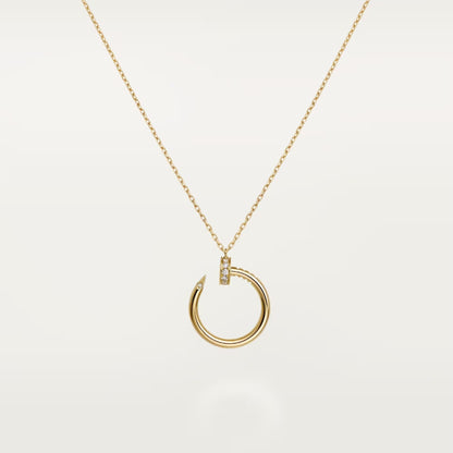 [Dawnora Jewelry]JUSTE NECKLACE HALF DIAMOND