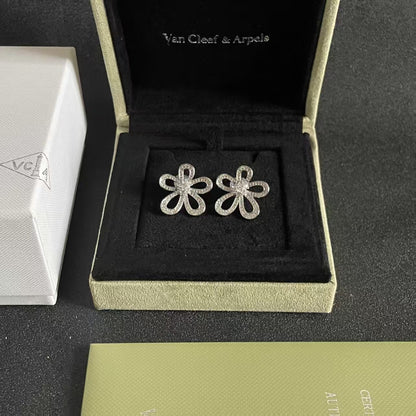 [Dawnora Jewelry]Flowerlace Diamond EARRINGS