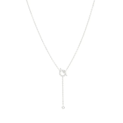 [Dawnora Jewelry]FINESSE SILVER DIAMOND NECKLACE
