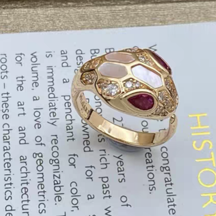 [Dawnora Jewelry]BRAND NEW ASSORTED SNAKE HEAD MOTHER OF PEARL RINGS