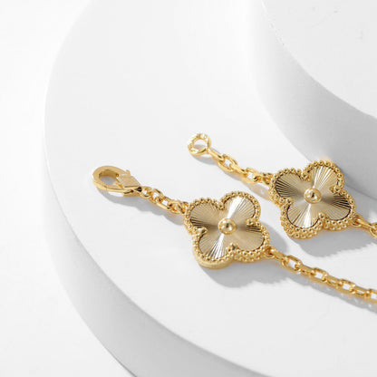 [Dawnora Jewelry]CLOVER 10 MOTIFS LASER NECKLACE