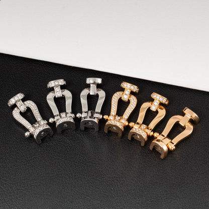 [Dawnora Jewelry]FORCE LARGE HORSESHOE FULL DIAMOND BRACELET GOLD