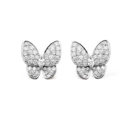 [Dawnora Jewelry]BUTTERFLY ALL DIAMOND EARRINGS