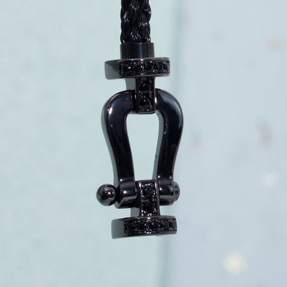 [Dawnora Jewelry]FORCE LARGE SERIES HORSESHOE BLACK SAMURAI BRACELET