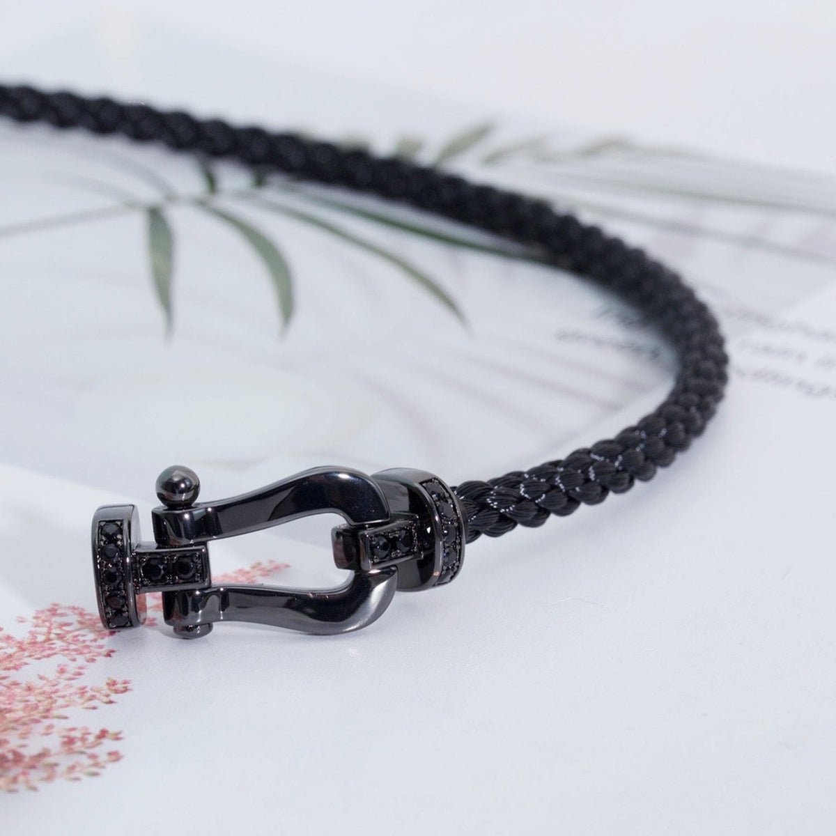 [Dawnora Jewelry]FORCE LARGE SERIES HORSESHOE BLACK SAMURAI BRACELET
