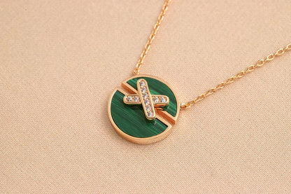 [Dawnora Jewelry]JEUX DE ROSE GOLD DIAMOND NECKLACE