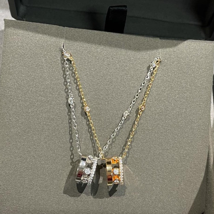 [Dawnora Jewelry]CHAIN MOVE ROMANE PEDAND NECKLACE
