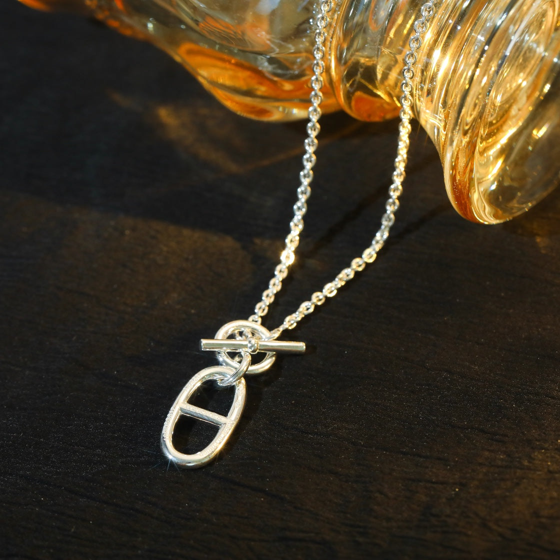 [Dawnora Jewelry]HM CHAINE D'ANCRE PENDANT NECKLACE STERLING SILVER
