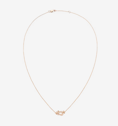 [Dawnora Jewelry]FORCE 10 DIAMOND PINK GOLD NECKLACE MINI MODEL