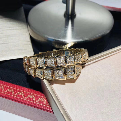 [Dawnora Jewelry]SERPENTI BRACELET 8MM GOLD DIAMOND