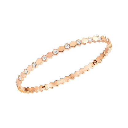 [Dawnora Jewelry]BEE LOVE PINK GOLD DIAMOND BRACELET