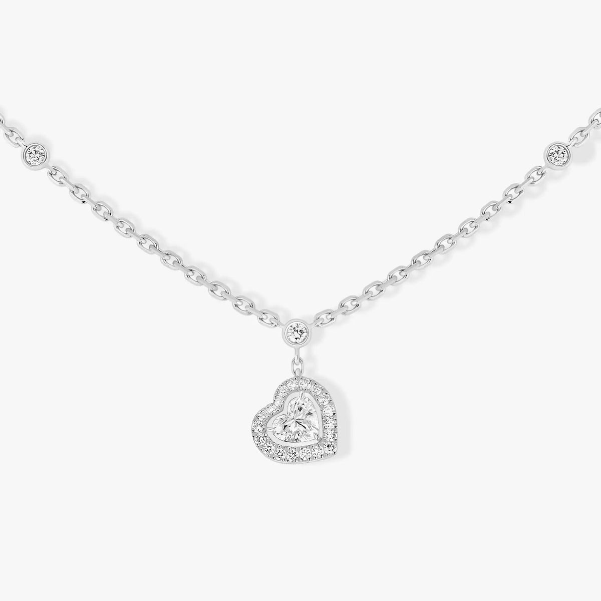 [Dawnora Jewelry]JOY HEART DIAMOND NECKLACE
