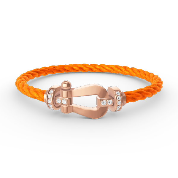 [Dawnora Jewelry]FORCE LARGE HORSESHOE HALF DIAMOND BRACELET ROSE GOLD