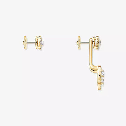 [Dawnora Jewelry] My Twin Trio  Diamond Earrings