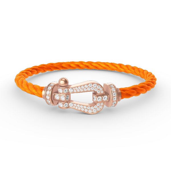 [Dawnora Jewelry]FORCE LARGE HORSESHOE FULL DIAMOND BRACELET ROSE GOLD
